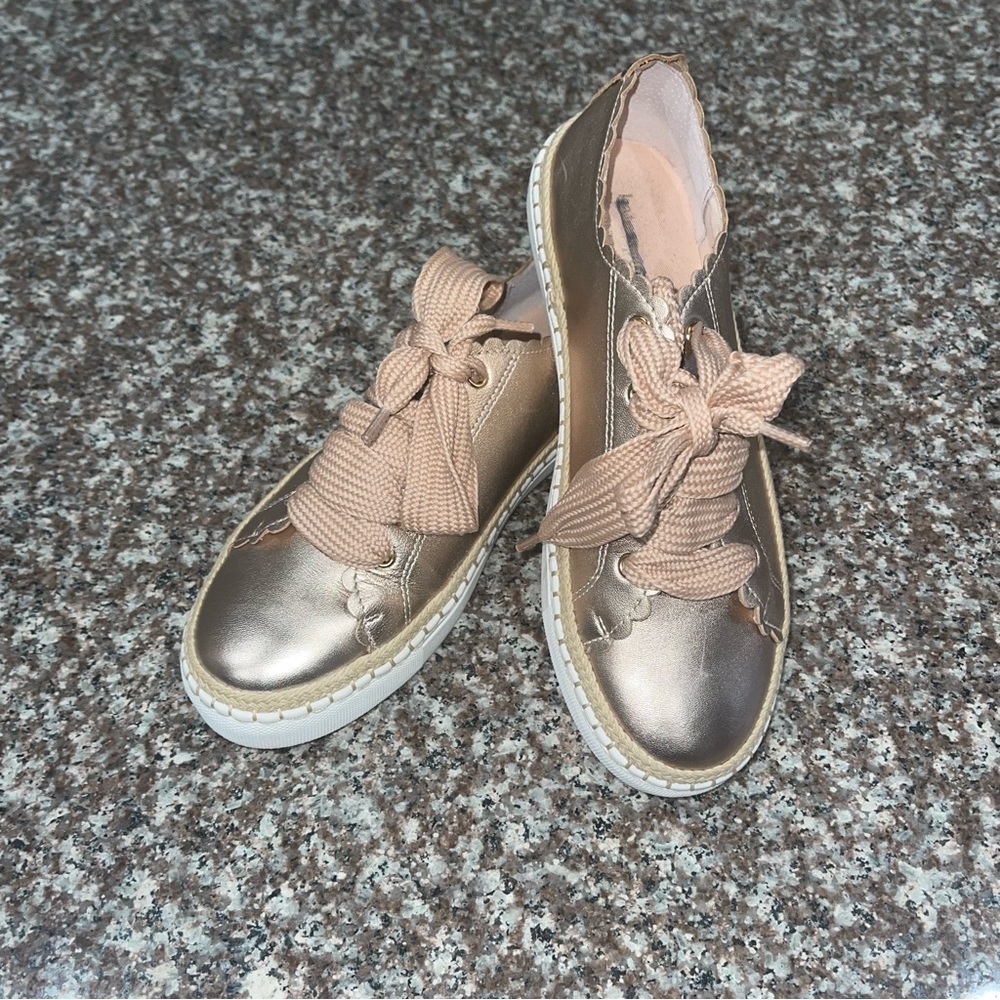 Kate Spade Lena Rose Gold Sneakers - Picture 2 of 9